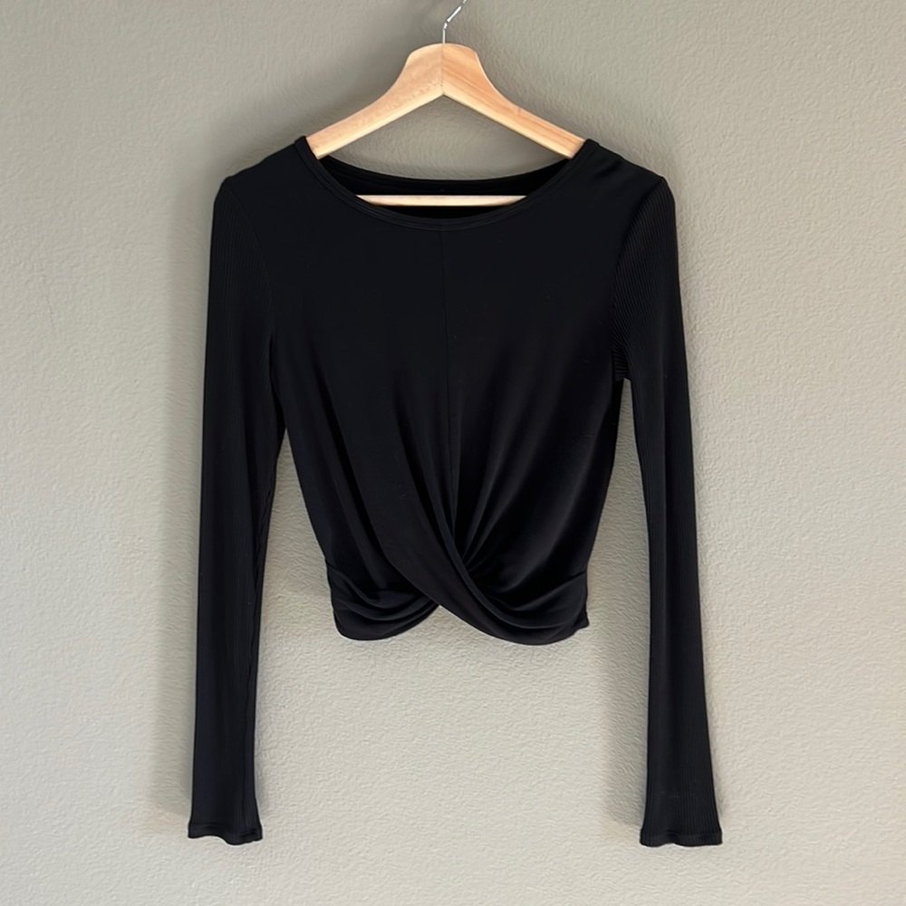 Cover Long Sleeve Top — Black